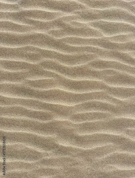 Obraz Sand texture. Waves on the sand. Sand in detail