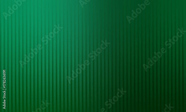 Fototapeta Green striped gradient background, modern abstract vertical pattern