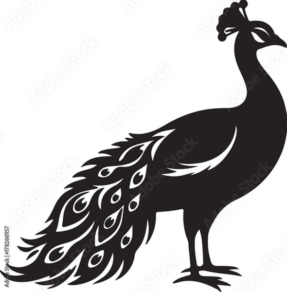 Obraz 
animals, design, vectors, vector, black, nature, white	
