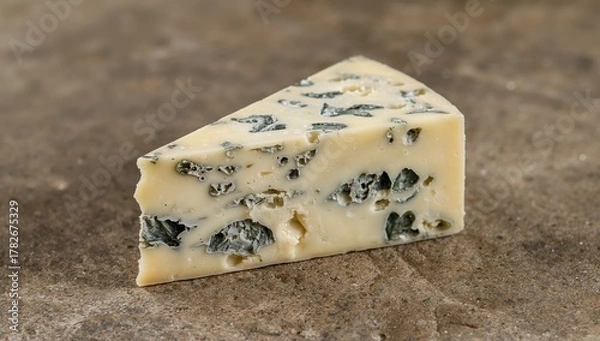 Obraz Triangle of Pale Yellow with Abstract Veins, Mottled Surface, and Soft Texture CloseUp.