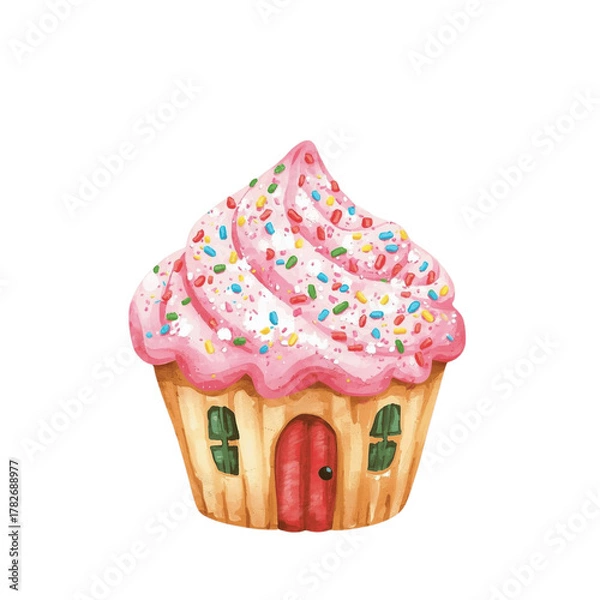 Fototapeta cupcake with icing