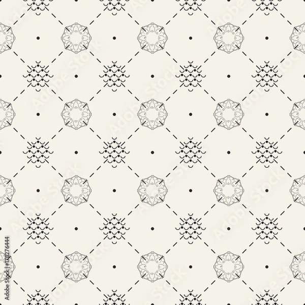Fototapeta Seamless abstract pattern. Repeating geometry