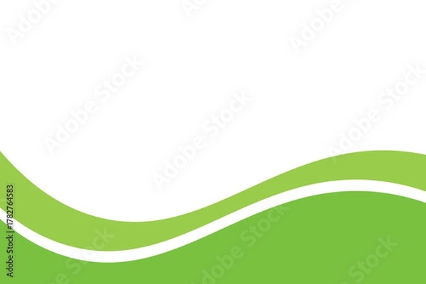 Obraz abstract green wave background