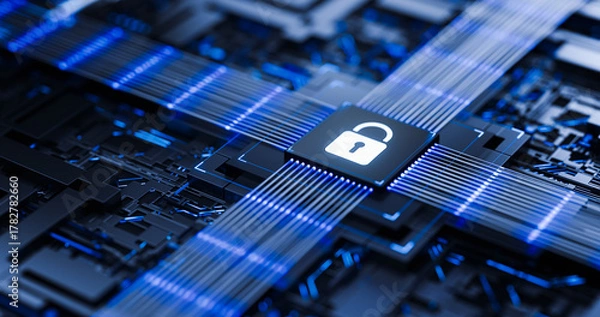 Fototapeta Cyber Security Data Protection Business Technology Privacy concept