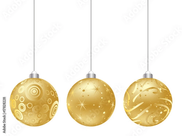 Obraz christmas globe vector illustration