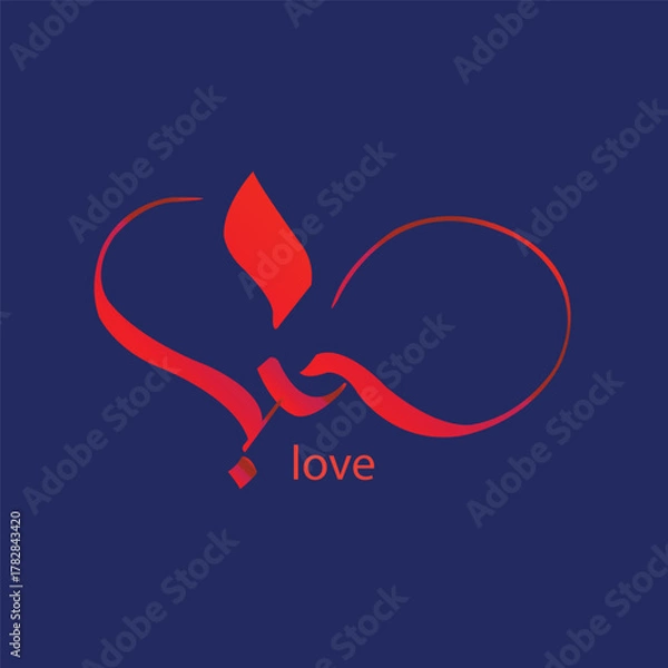 Fototapeta Elegant Arabic calligraphy artwork featuring a verse from the Quran written in a traditional artistic style. The beautiful flowing script is displayed in light blue against a dark background, highligh