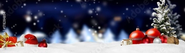 Obraz Weihnachten Banner Panorama Hintergrund