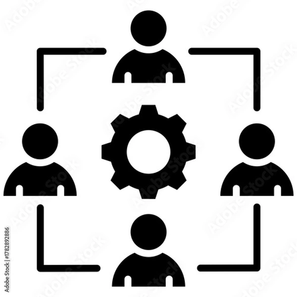 Fototapeta Collaboration Icon