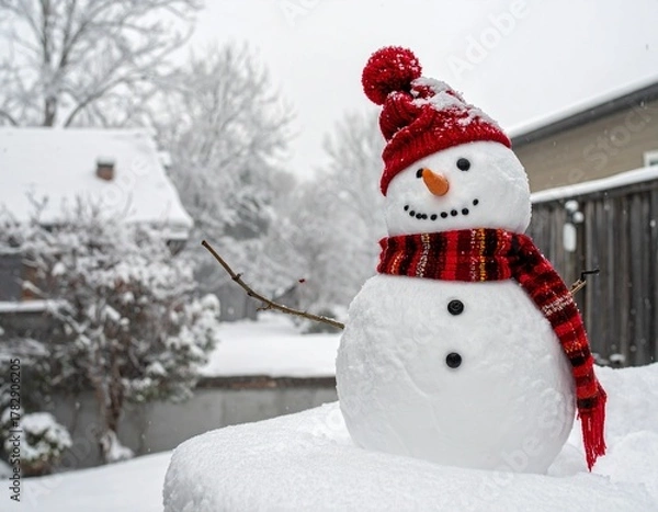 Fototapeta small snowman