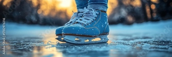 Fototapeta ice skating