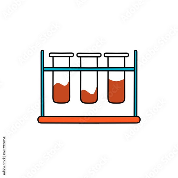 Obraz laboratory glassware for scientific research