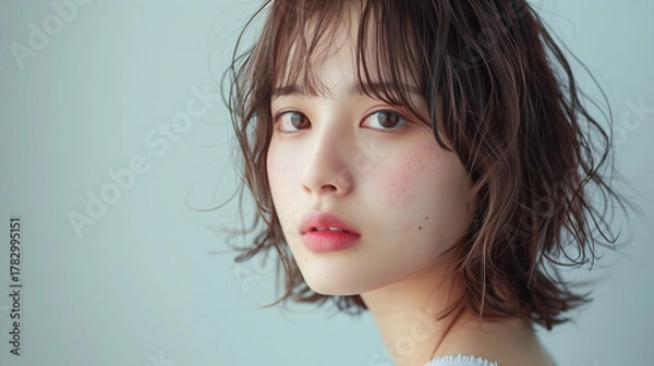 Obraz 日本人の美しい女性のモデル