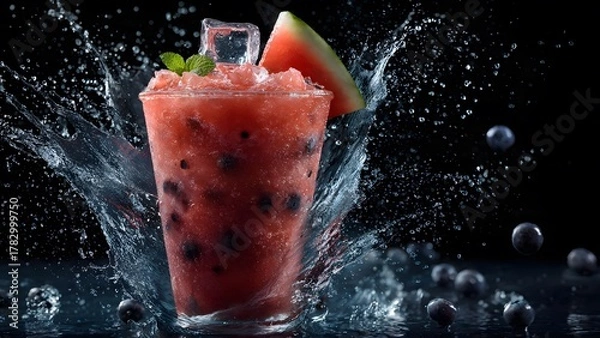 Obraz Frozen Ruby Mint Splash