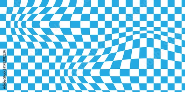 Fototapeta Checkerboard seamless vector illustration. Abstract checkered checkerboard for game. eps 10