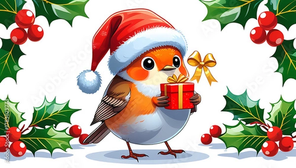 Obraz Christmas robin