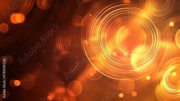 Fototapeta abstract orange circles background