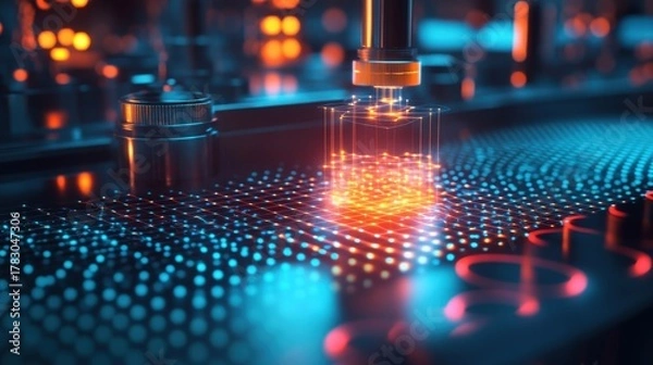 Fototapeta advanced 3d printing technology and digital manufacturing