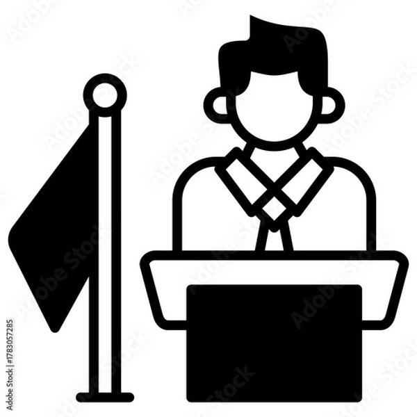 Obraz Mayor Icon Element For Design