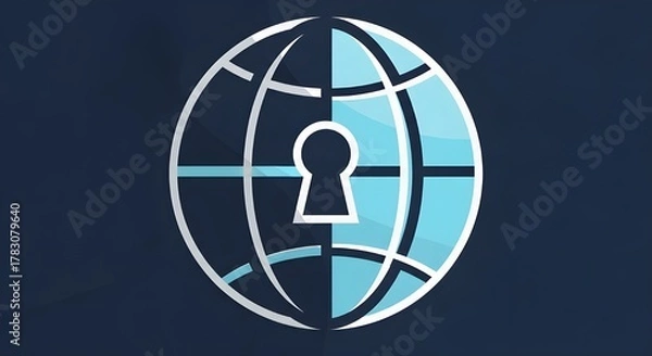 Obraz Secure your digital world with global data protection