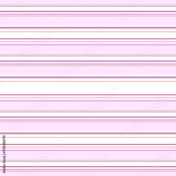 Obraz Minimalist Pink, Fuchsia, and Orange Horizontal Stripe Seamless Pattern