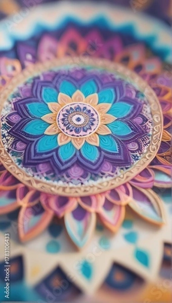 Obraz turkish carpet on a white background