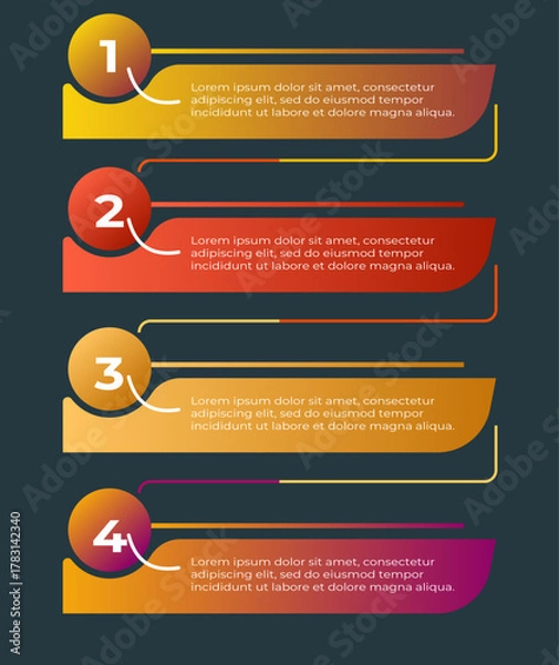 Obraz infographic illustrations used for presentations