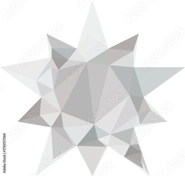 Obraz abstract geometric shape, abstract origami paper background