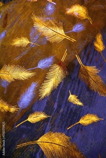 Obraz goldene federn freiraum,text,holz