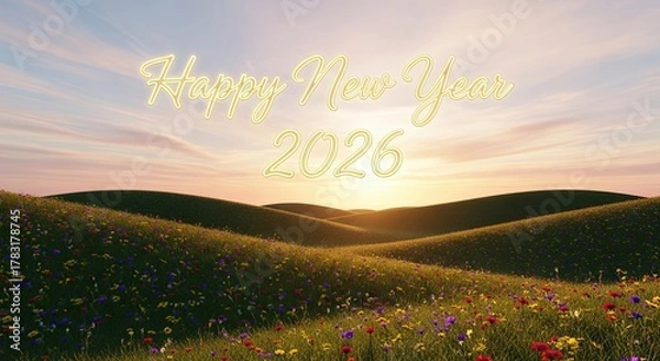 Fototapeta Wishing You A Happy New Year 2026