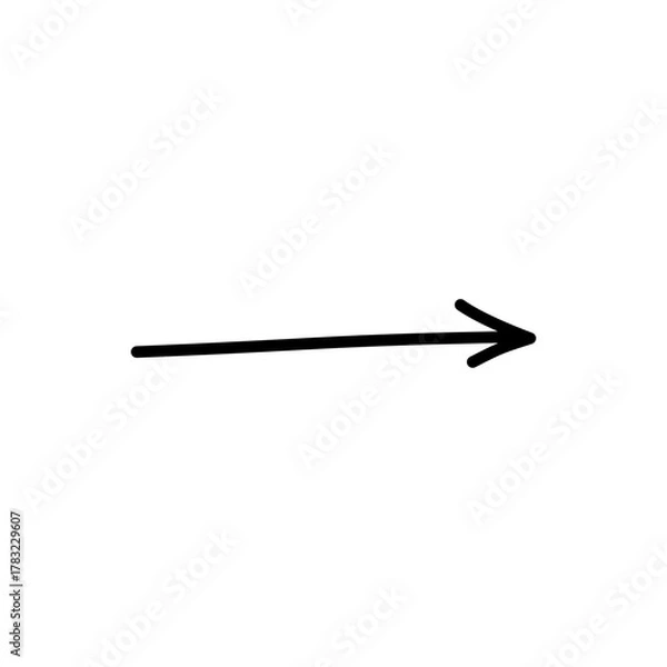 Obraz Hand-Drawn Arrow Doodle