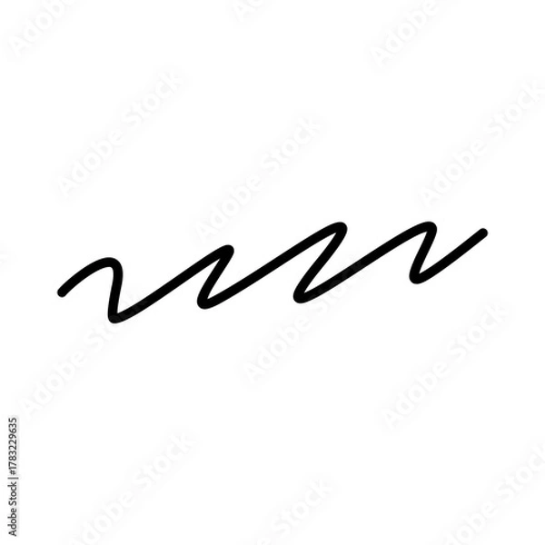 Obraz Hand-Drawn Squiggly Line Doodle