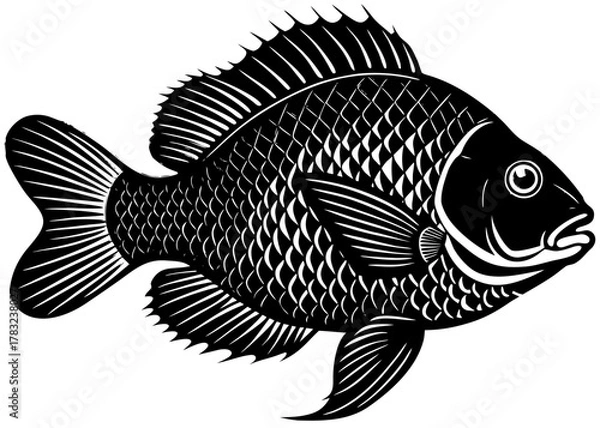 Obraz Bluegill — Small Colorful Freshwater Fish of American Lakes and Ponds