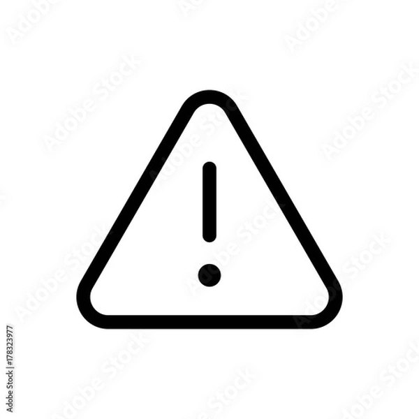 Fototapeta Alert Icon Vector Fat Design Editable Stroke. 512x512 Pixel Perfect.