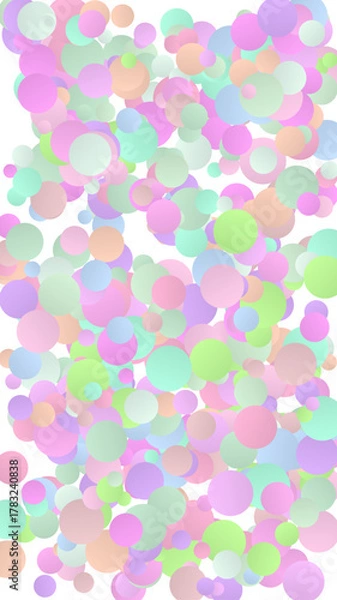 Fototapeta Elegant botanical leafy floral design with vibrant color accents