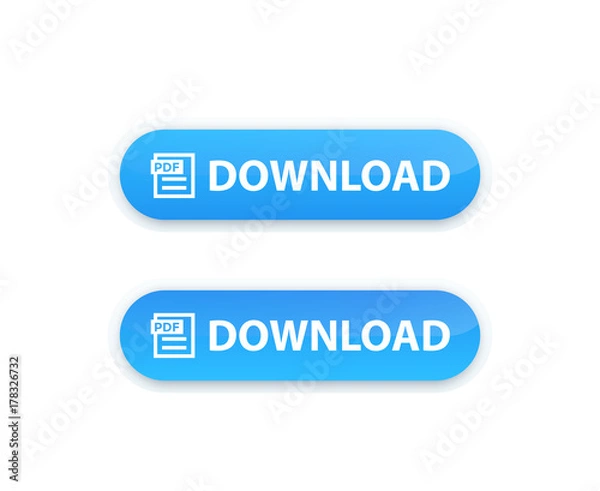 Fototapeta PDF download button