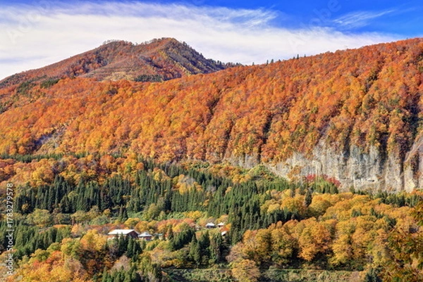 Obraz 秋山郷の秋（結東地区）