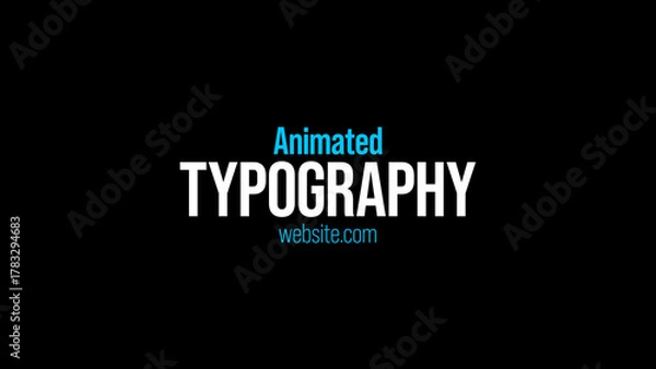 Fototapeta Typography Three Lines 3