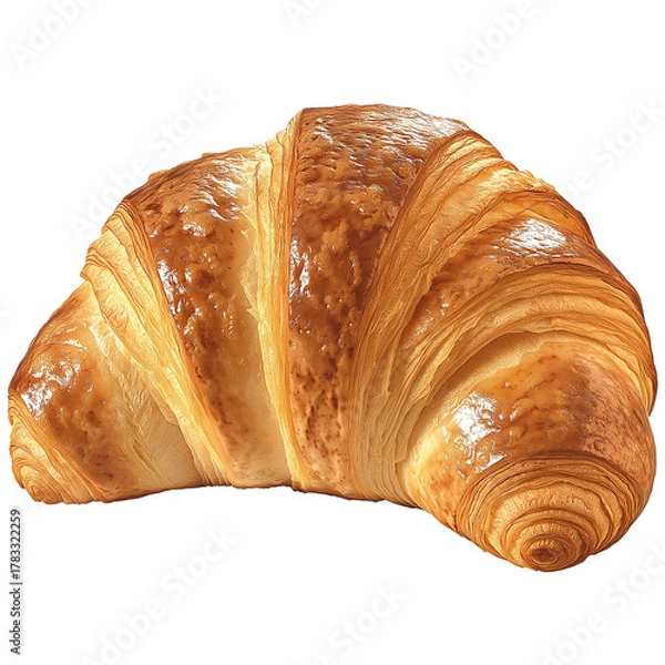 Fototapeta Croissant, alpha channel
