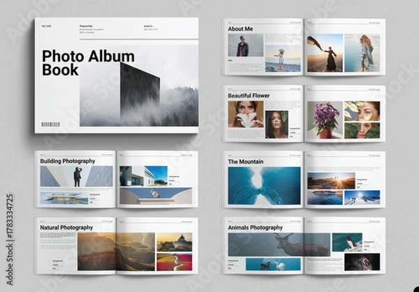 Obraz Photo Book Template Landscape