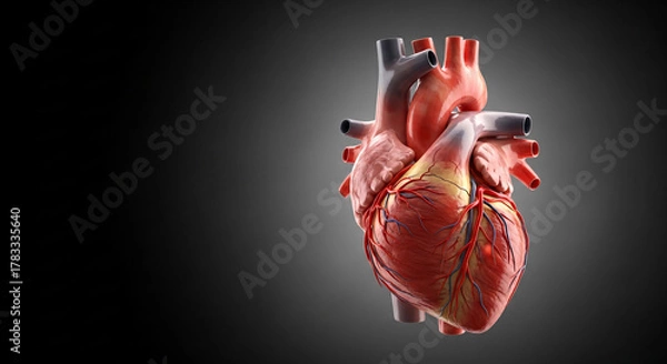 Obraz Arteries Under Pressure — Heart Blockage Visualization