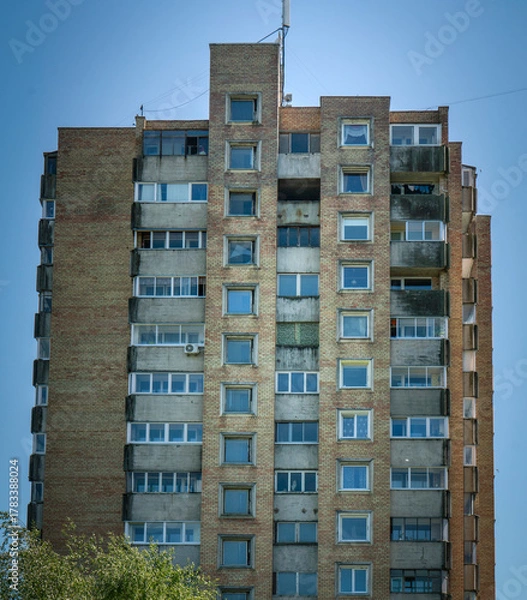 Obraz High-Rise Apartment Building Facade