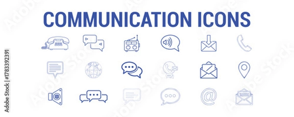 Obraz COMMUNICATION ICONS