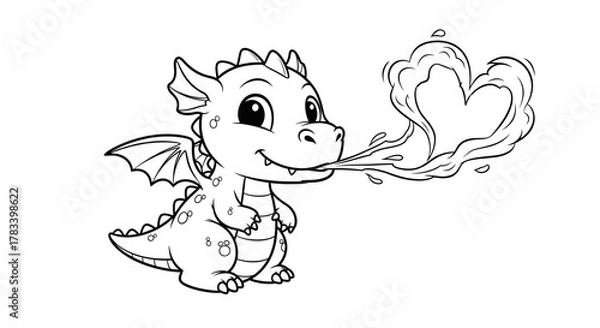 Fototapeta Elegant whisk illustration with swirling culinary elements