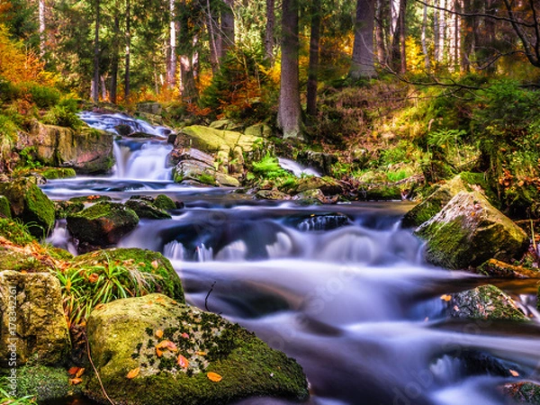 Obraz Bodewasserfälle im Herbst