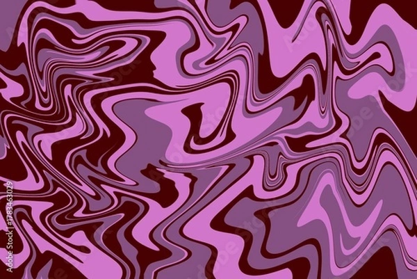 Fototapeta A swirling purple marble texture with smooth curves and layered waves, giving a dreamy, fluid motion.