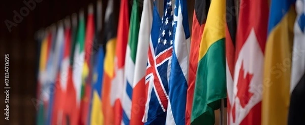 Fototapeta Countries voice strong disapproval as global tensions continue to escalate rapidly.