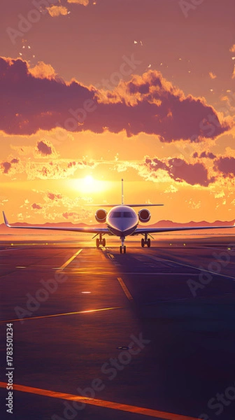 Obraz Exquisite Horizons: The Alure and Adventure of Luxurous Jet Setting