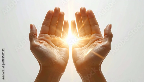 Obraz Hands Holding Light