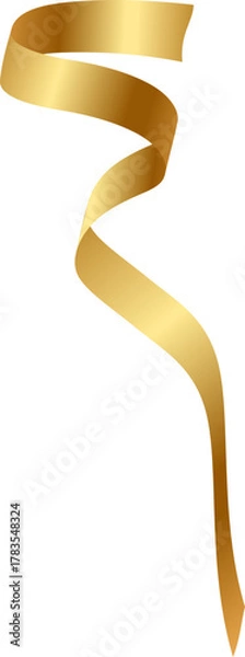 Fototapeta gold ribbons on a white background vector
