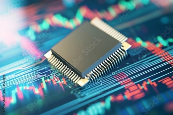 Obraz Ultra detailed close up of a robotic hand featuring intricate mechanical engineering and illuminated internal circuitry against black backdrop